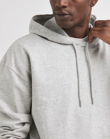 Oversized Overhead Hooded Top- Grey