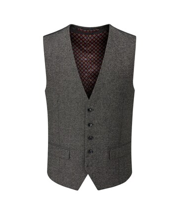 Skopes Fox Suit Waistcoat Charcoal