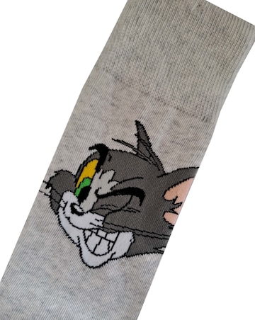 Mens 5pk Tom & Jerry Socks