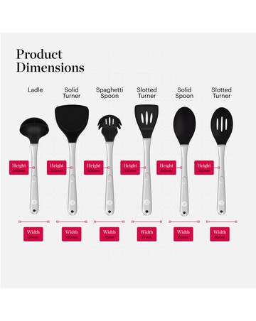 Tower Good Food 6 Piece Utensil Set