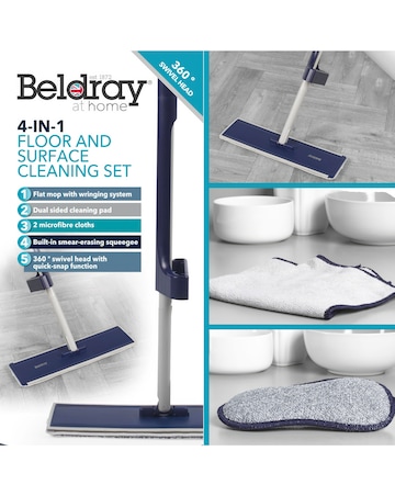 Beldray Deep Clean 4-In-1 Floor & Surface Cleaning Set