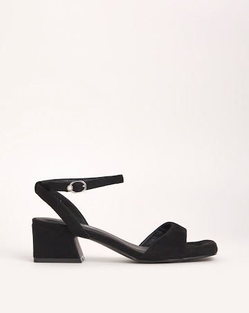 Amber Barely There Low Block Heel Sandals - Standard Fit (D)