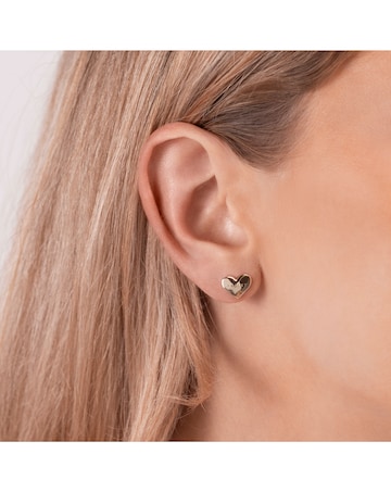 Radley Gold Plated Hammer Heart Studs