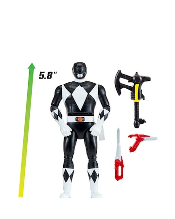 Mighty Morphin Power Rangers Auto Morphin Black Ranger Figure