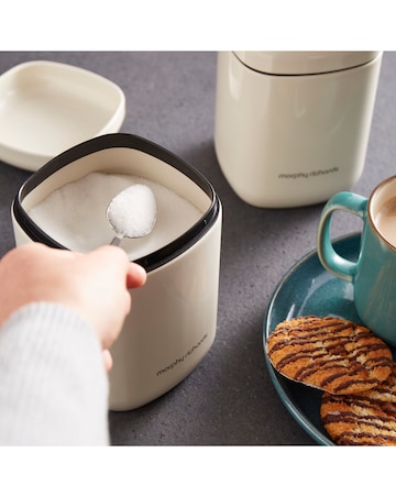 Morphy Richards Set of 3 Canisters - Cream