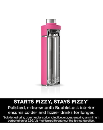Ninja Thirsti Carbonated 700ml 24oz Bottle with Carbonation Lid in Pink