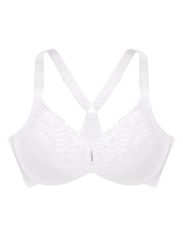 Glamorise Plus Size Front-Close T-Back WonderWire 1246