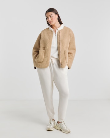 Figleaves Quarter Zip Ribbed Lounge Set