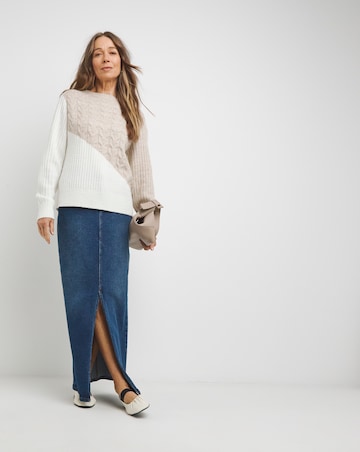 Mix Cable Rib Jumper