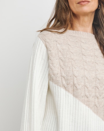 Mix Cable Rib Jumper