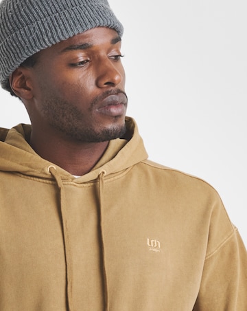 Union Garment Dyed Relaxed Hoodie-Tan