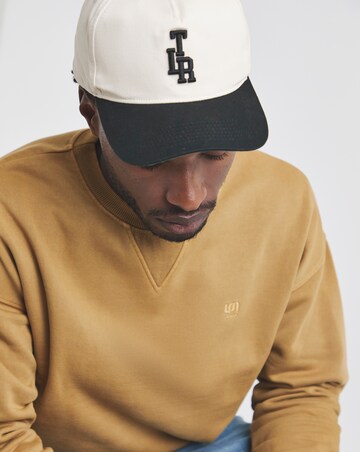 Union Garment Dyed Relaxed Crew Sweatshirt-Tan