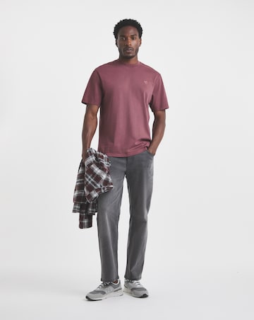Union Garment Dyed Relaxed Fit T-Shirt-Chocolate