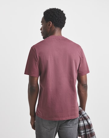 Union Garment Dyed Relaxed Fit T-Shirt-Chocolate
