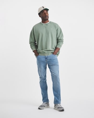 Union Garment Dyed Relaxed Sweatshirt-Khaki
