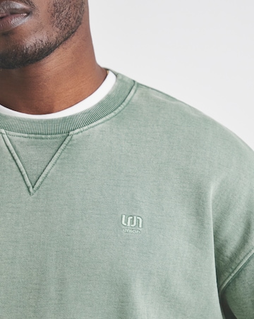 Union Garment Dyed Relaxed Sweatshirt-Khaki
