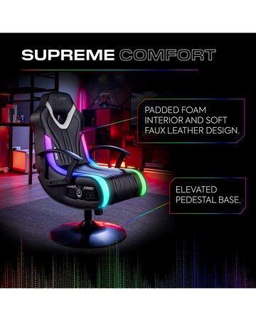 X Rocker Fury 2.1 Audio LED Console Gaming Chair for Juniors - Black