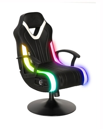 X Rocker Fury 2.1 Audio LED Console Gaming Chair for Juniors - Black