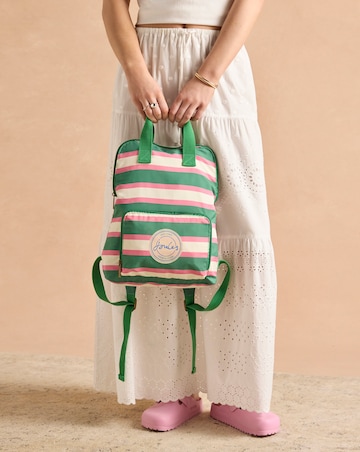 Joules Packaway Backpack - Resort Stripe