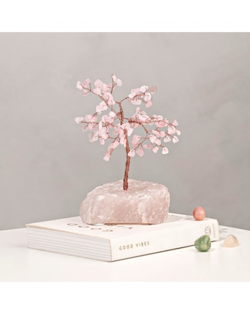 Serenity Gemstone Tree Love Rose Quartz - Small