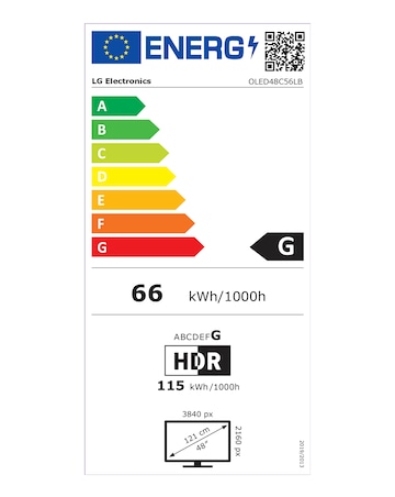 LG OLED48C56LB 48in OLED evo AI 4K Smart TV