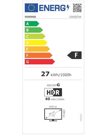 Hisense 32A5QTUK 32in Full HD QLED Smart TV with Freely