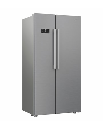 Hotpoint HPG2 6592 XP4UK Dual No Frost American Fridge Freezer Silver + Install