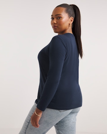 Basic Crew Neck Long Sleeve Regular Fit T-Shirt