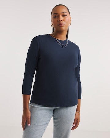 Basic Crew Neck Long Sleeve Regular Fit T-Shirt