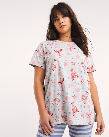 Pretty Secrets Value Lobster Print Pyjama Legging Set