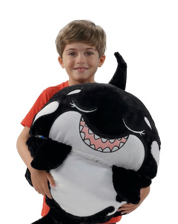 Happy Nappers Black Shark Plush Sleeping Bag