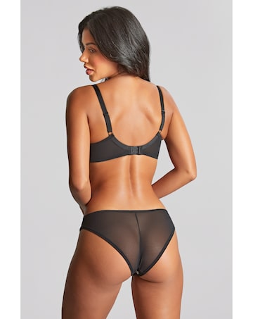 Panache Blossom Balcony Wired Bra Black