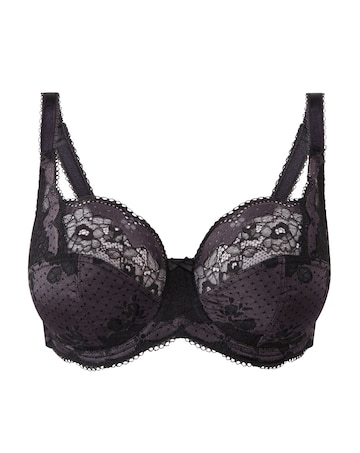 Panache Clara Full Cup Wired Bra Charcoal/Black