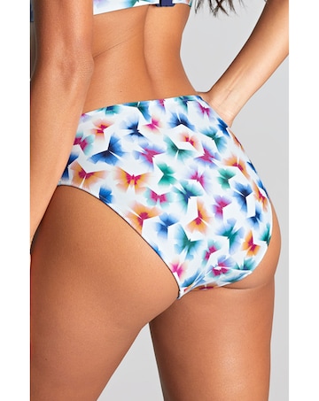Panache Midi Bikini Bottom Flutter Print