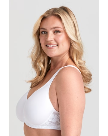 Miss Mary of Sweden Stay Fresh Lace Moulded Cup Wired Bra White