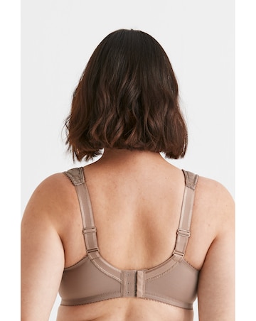Miss Mary of Sweden Jacquard & Lace Wired Bra Taupe