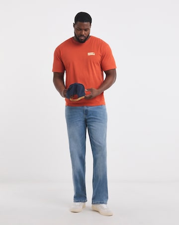 Jack & Jones Saint-Tropez Back Graphic T-Shirt - Orange