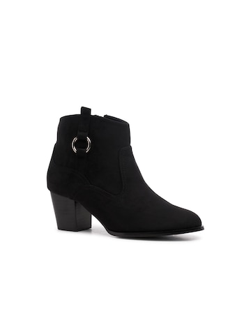 Paradox London Bexley Wide Fit Block Heel Boots