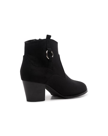 Paradox London Bexley Wide Fit Block Heel Boots