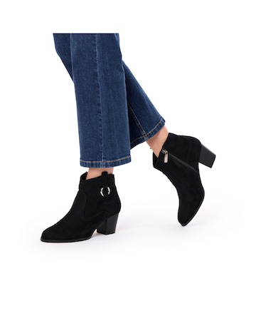 Paradox London Bexley Wide Fit Block Heel Boots