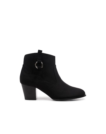 Paradox London Bexley Wide Fit Block Heel Boots
