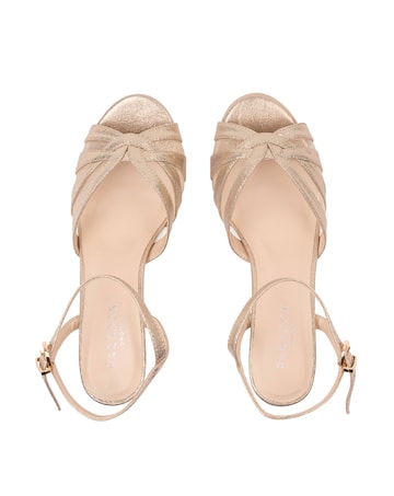 Paradox London Theresa Wide E Fit Kitten Heel Sandal