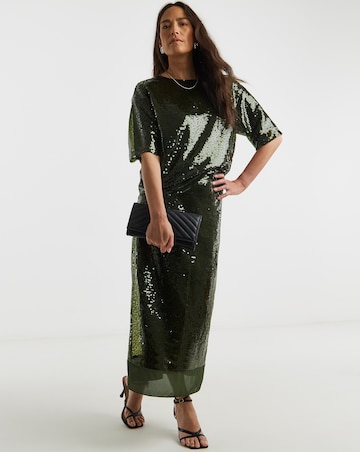 Sequin Short Sleeve Top