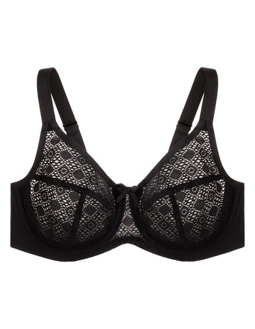 Glamorise Plus Size Lace Comfort WonderWire Bra 9855