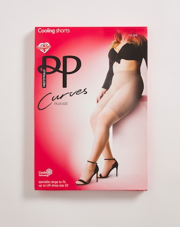Pretty Polly Curves 15 Denier Sheer Cooling Shorts Nude