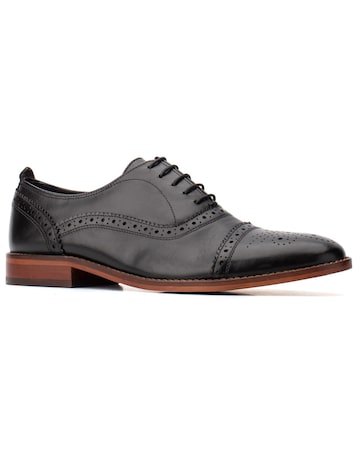 Base London Cast Waxy Lace Up Brogue Shoe