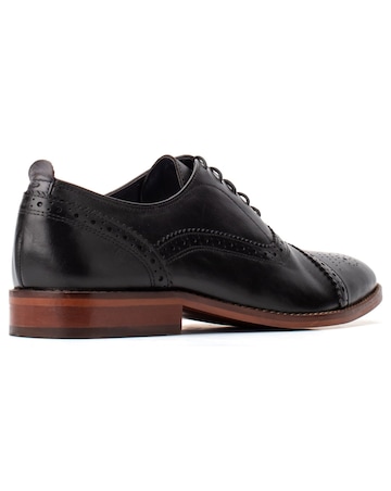 Base London Cast Waxy Lace Up Brogue Shoe