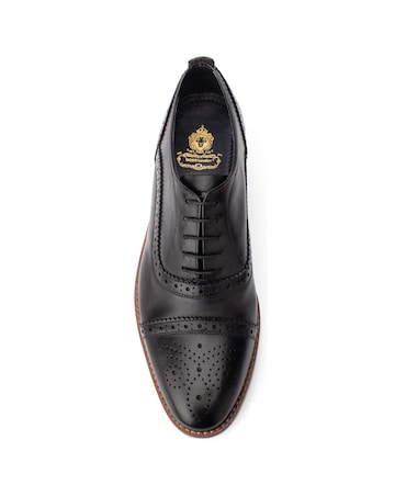 Base London Cast Waxy Lace Up Brogue Shoe