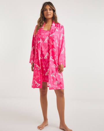 Barbie Satin Chemise and Dressing Gown Set