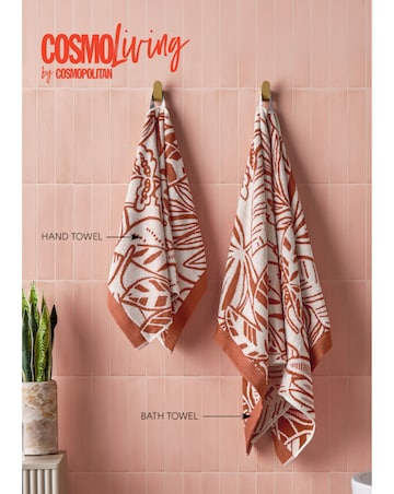 Cosmo Floral Cotton Pack of 2 Towels